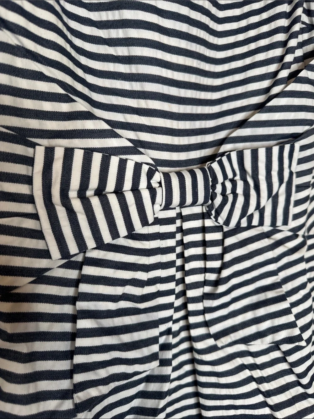 Kate Spade Navy Striped Jillian Bow Front Dress